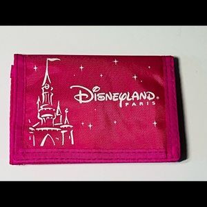 Disneyland Paris Pink Velcro Wallet